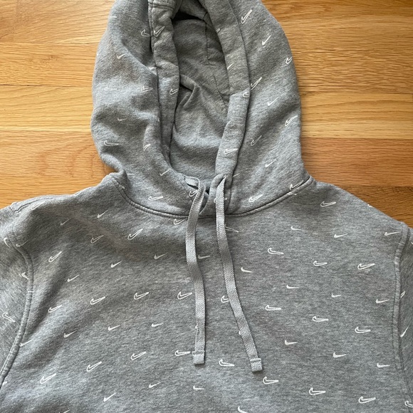 Nike Hooded Sweatshirt, Adult Small, gray - Picture 3 of 5